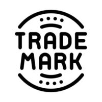 trade mark logo icon vector outline illustration