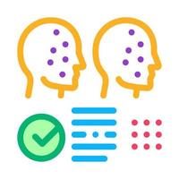 deepfake settings icon vector outline illustration