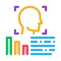 human profile information icon vector outline illustration