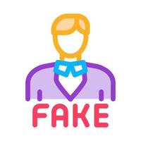 man fake photo icon vector outline illustration