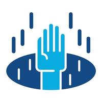 Pitfalls Glyph Two Color Icon vector