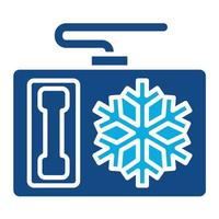 Cold Calling Glyph Two Color Icon vector