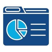 Dashboard Report Glyph Two Color Icon vector