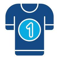 Hockey Jersey Glyph Two Color Icon vector