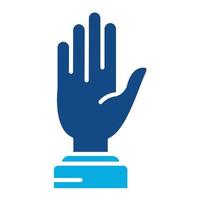 Holding Glyph Two Color Icon vector