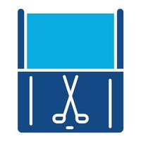 Penalty Box Glyph Two Color Icon vector