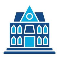 Private Guest House Glyph Two Color Icon vector