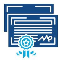 Double Degree Glyph Two Color Icon vector