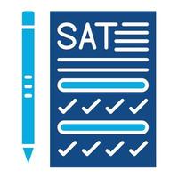 Sat Glyph Two Color Icon vector