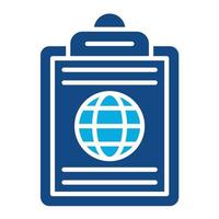 Ecosystem Planning Glyph Two Color Icon vector
