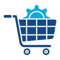 Ecommerce Development Glyph Two Color Icon vector