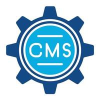Cms Glyph Two Color Icon vector