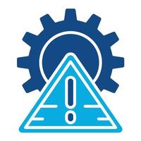 Crisis Management Glyph Two Color Icon vector