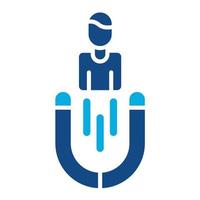 Lead Generation Glyph Two Color Icon vector