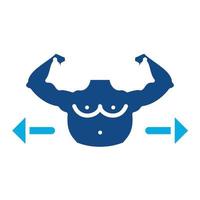 Gain Weight Glyph Two Color Icon vector