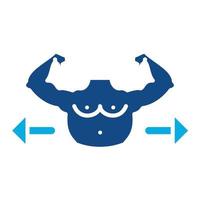 Gain Weight Glyph Two Color Icon vector