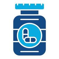 Supplements Glyph Two Color Icon vector