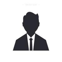Business person icon. Isolated vector illustration.