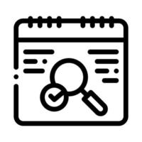 no error detection icon vector outline illustration