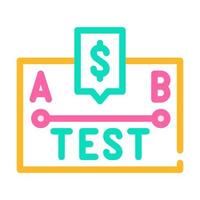 a-b test color icon vector illustration sign