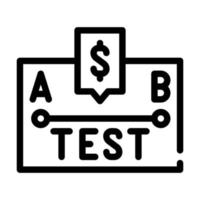 a-b test line icon vector illustration sign