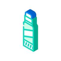 glue stick stationery isometric icon vector illustration