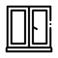 two-half window icon vector outline illustration