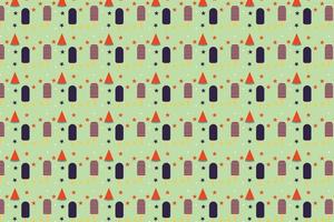 Ice cream shop backdrop pattern decoration vector for wallpaper, book cover, and wrapping papers. Special dessert seamless pattern design on a light green background. Popsicle endless pattern vector.