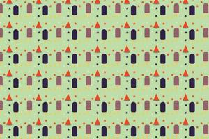 Ice cream shop backdrop pattern decoration vector for wallpaper, book cover, and wrapping papers. Special dessert seamless pattern design on a light green background. Popsicle endless pattern vector.