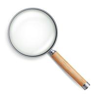 Realistic Magnifying Glass Vector