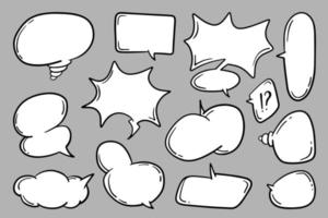 Comic bubbles for design purposes vector