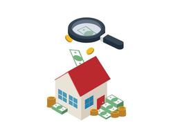 inversión inmobiliaria que calcula los ingresos en efectivo obtenidos sobre el efectivo invertido en una propiedad vector
