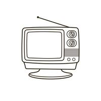 ilustración vectorial gráfico de televisión vector