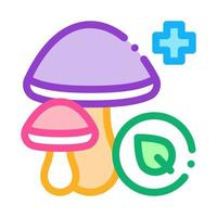 medical mushrooms icon vector outline illustration