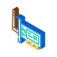 wifi computer part isometric icon vector illustration