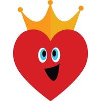 King Heart Which can easily edit or modify vector