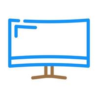 monitor computer display color icon vector illustration