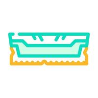 ram computer part color icon vector illustration