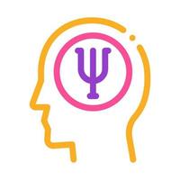 psychology in human brain icon vector outline illustration