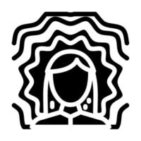 transcendental meditation glyph icon vector illustration