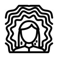 transcendental meditation line icon vector illustration