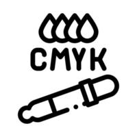 cmyk choice icon vector outline illustration