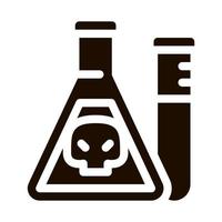 Flask With Chemical Liquid Vector Icon