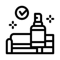 special cleaning of living room icon vector outline illustration