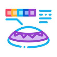 lens color selection icon vector outline illustration