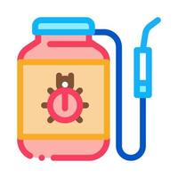 portable poison tank for beetles icon vector outline illustration