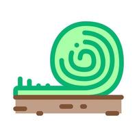 rolled artificial turf icon vector outline illustration