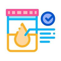 regular urine test in vitro icon vector outline illustration