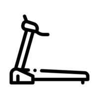 sports treadmill icon vector outline illustration