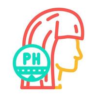 balancing ph of scalp color icon vector illustration